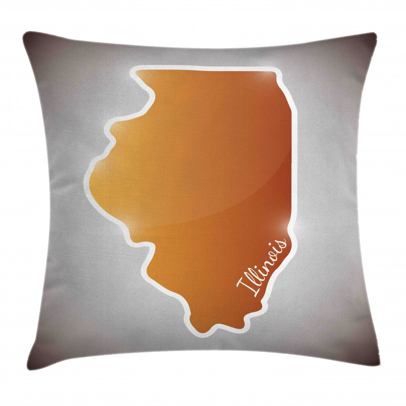 Simple State Map Pillow Cover