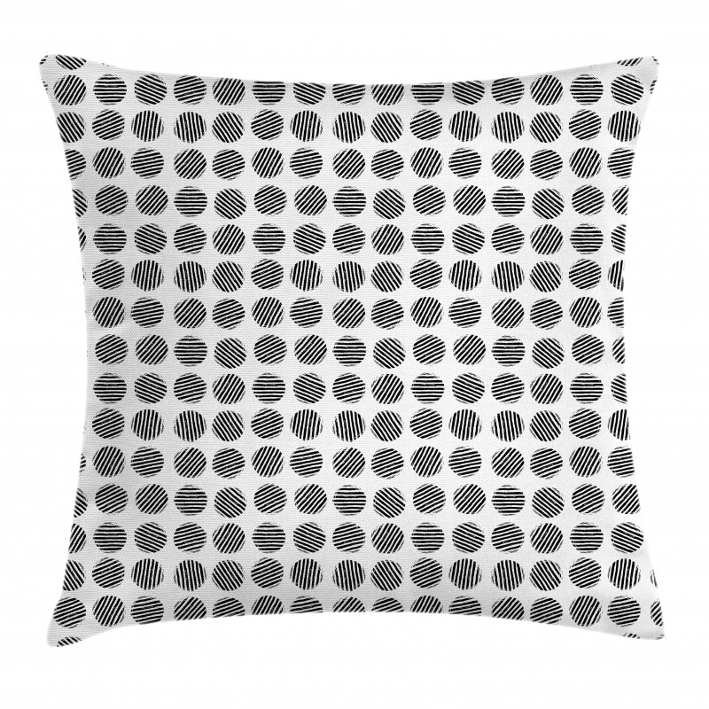 Striped Rounds Art Pillow Cover