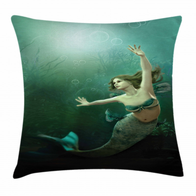 Mermaid Undersea Pillow Cover