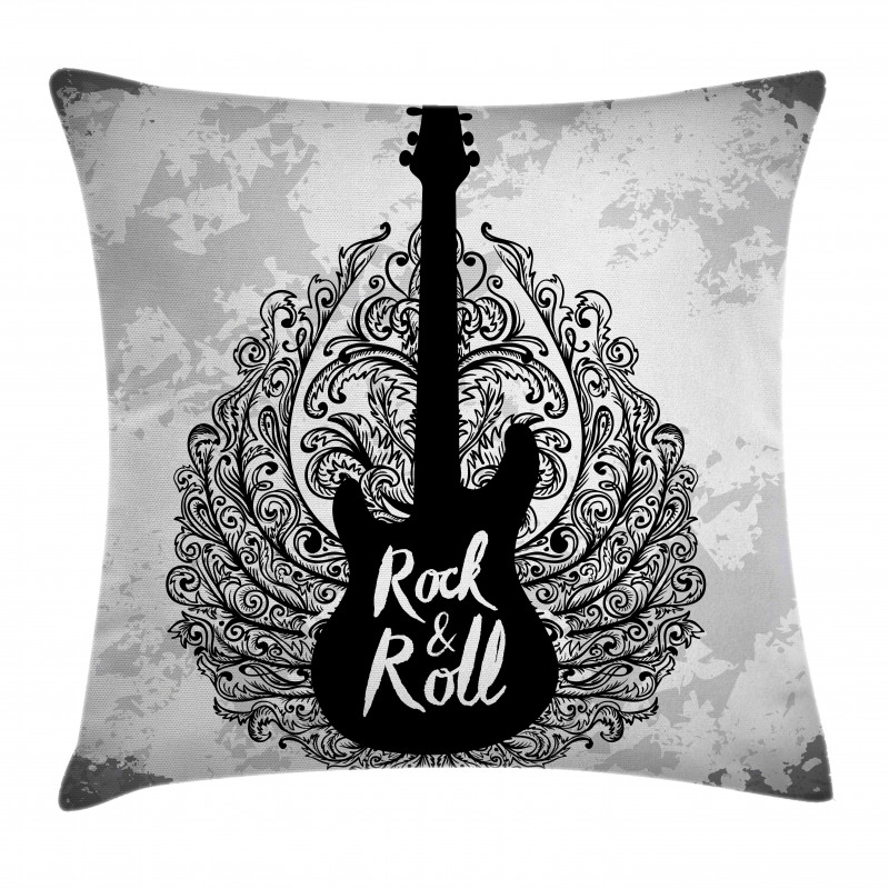 Retro Electric Guitar Pillow Cover