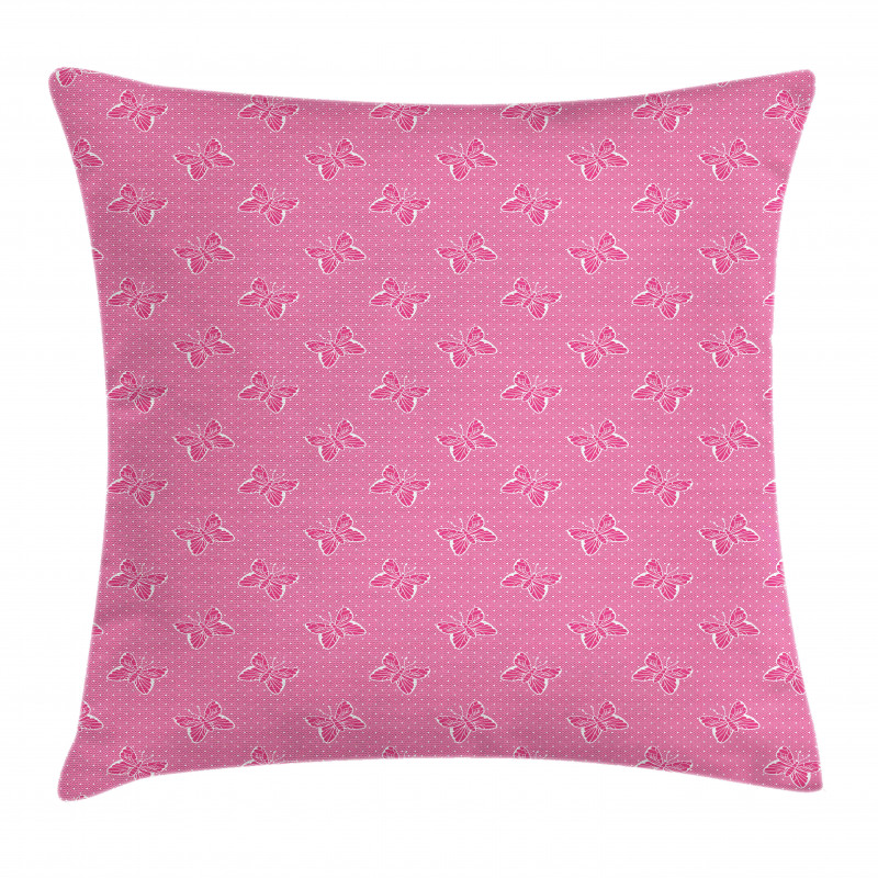 Spots Butterflies Pillow Cover