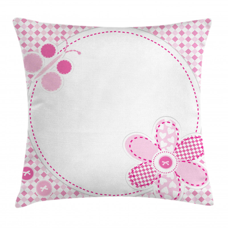 Girly with Flower Sweetheart Pillow Cover