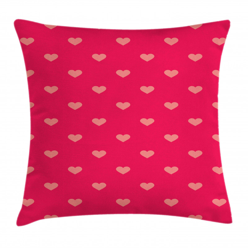 Pastel Heart Spots Pattern Pillow Cover