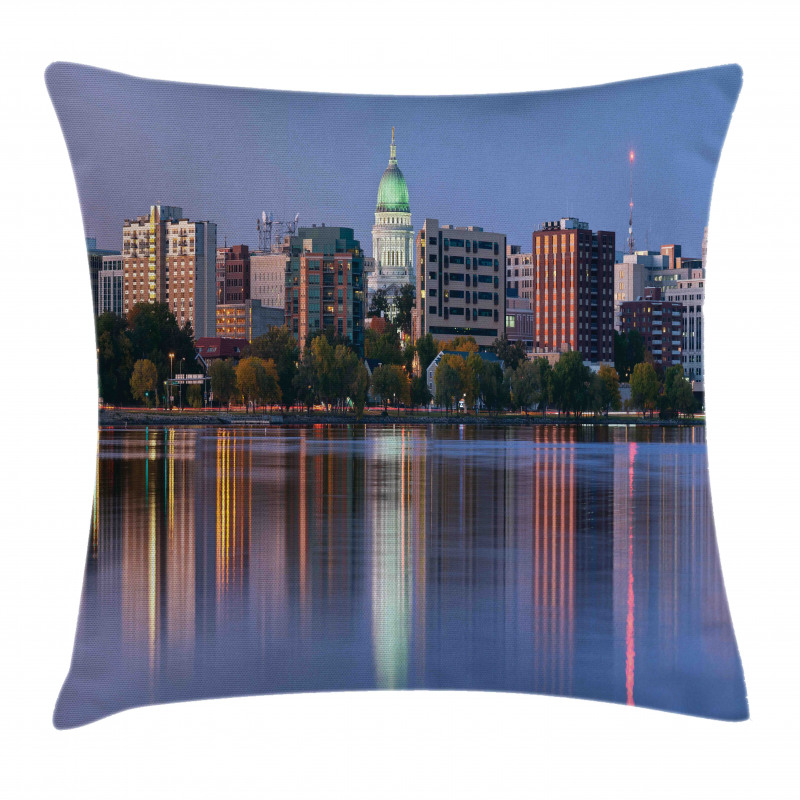 Panoramic Madison Photo Pillow Cover