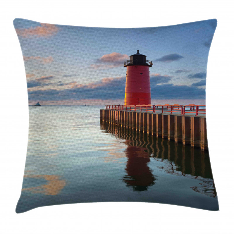 Calm Milwaukee Lighthouse Pillow Cover