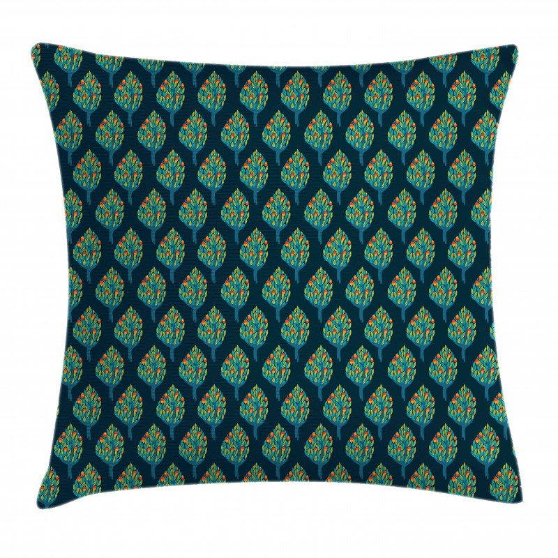 Abstract Fruit Tree Pillow Cover