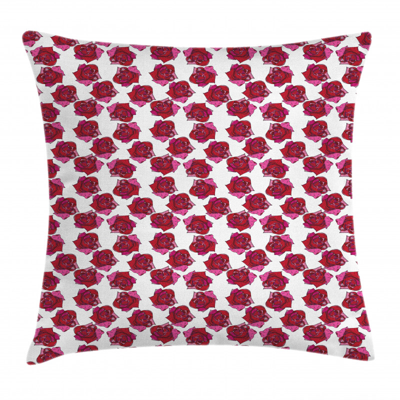 Sketchy Abstract Floral Image Pillow Cover