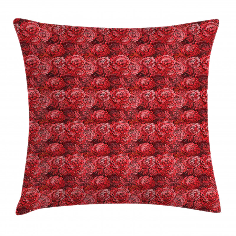 Petals in Warm Color Palette Pillow Cover