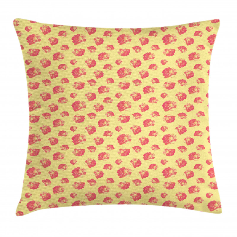 Vintage Theme Feminine Petals Pillow Cover