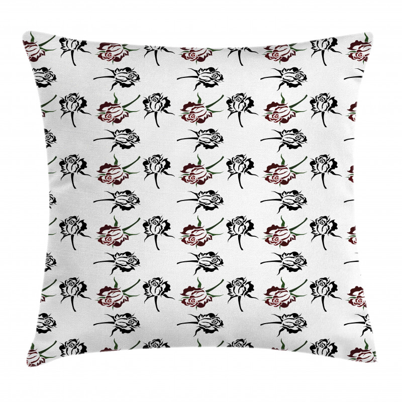 Romantic Flowers Pillow Cover