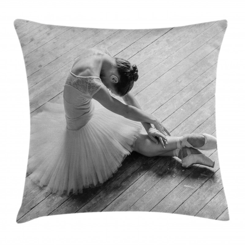 Young Dancer in Studio Pillow Cover