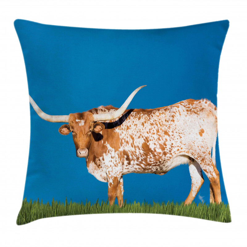 Female Cow and Open Sky Pillow Cover