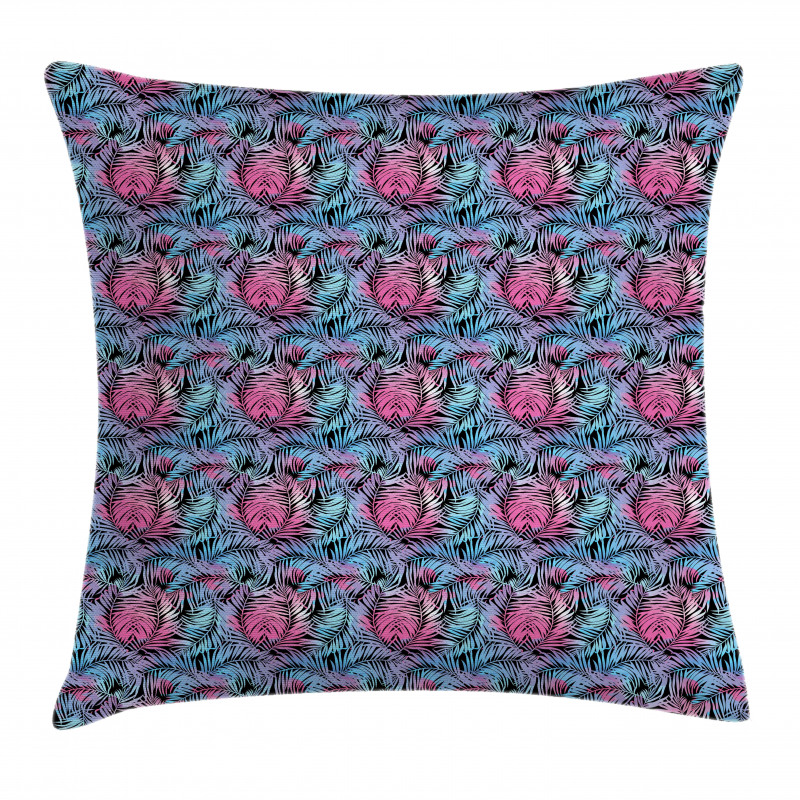 Tropic Leaves Botanical Pillow Cover