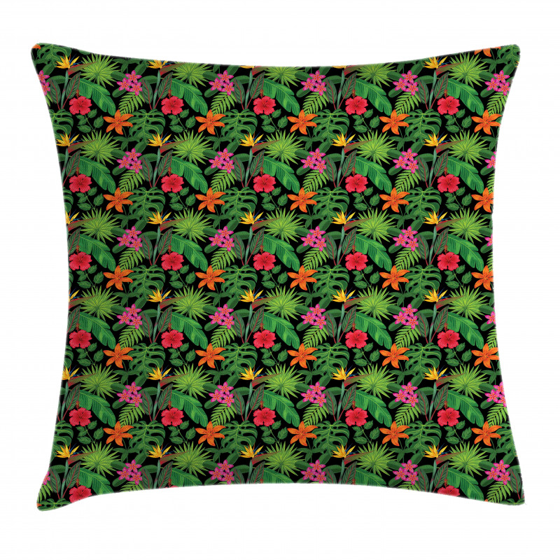 Colorful Summer Foliage Pillow Cover