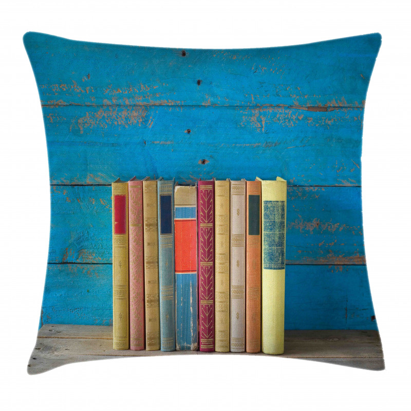 Grunge Nostalgic Book Pillow Cover