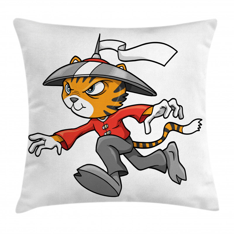 Warrior Cartoon Pillow Cover