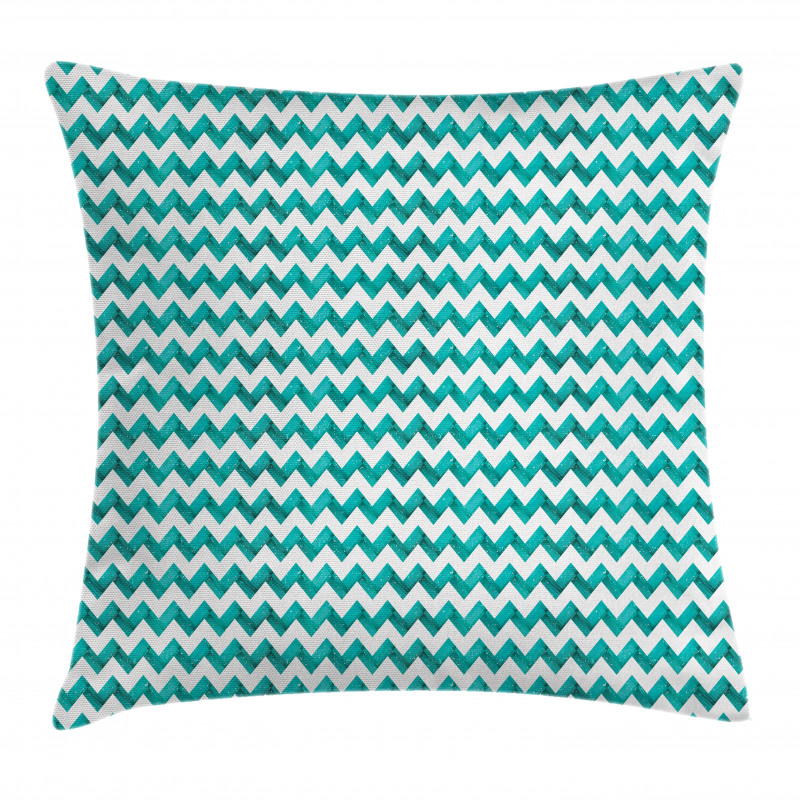 Contemporary Grunge Zigzags Pillow Cover