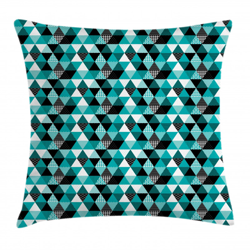 Various Ornate Triangles Pillow Cover