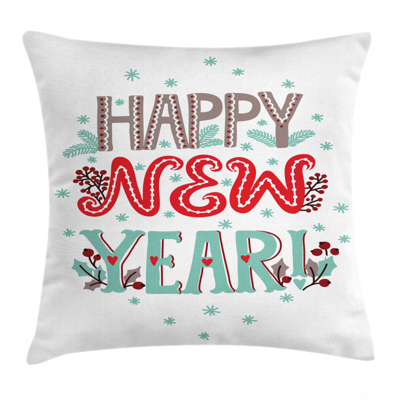 Typography in Motifs Pillow Cover