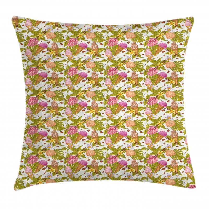 Tropic Botany and Scoops Pillow Cover