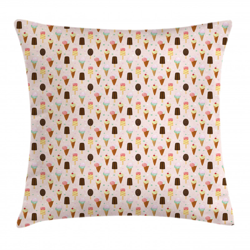 Scoops and Popsicles Pillow Cover