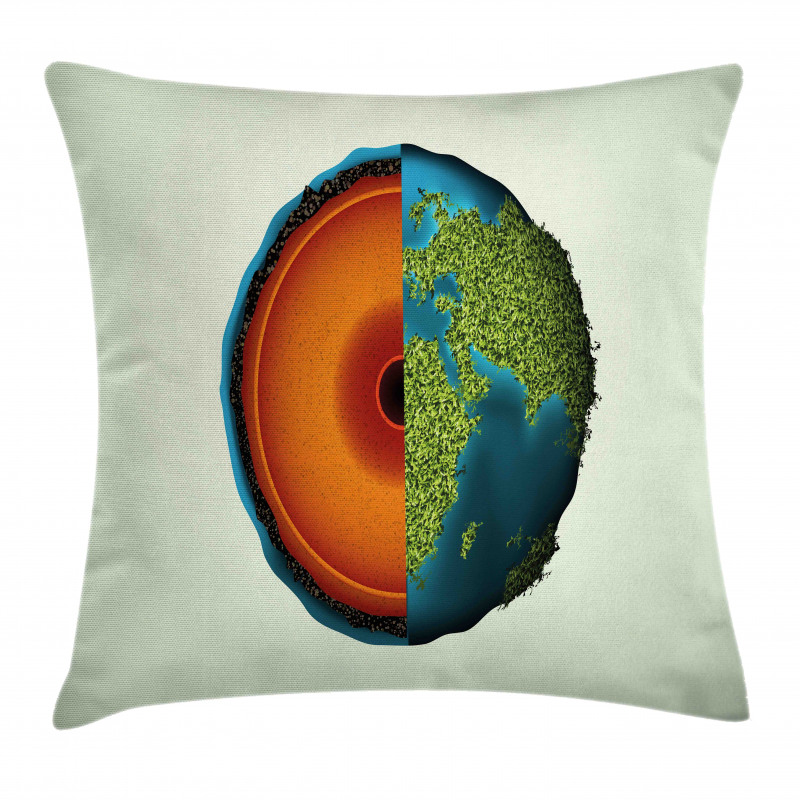 Composition of the Earth Pillow Cover