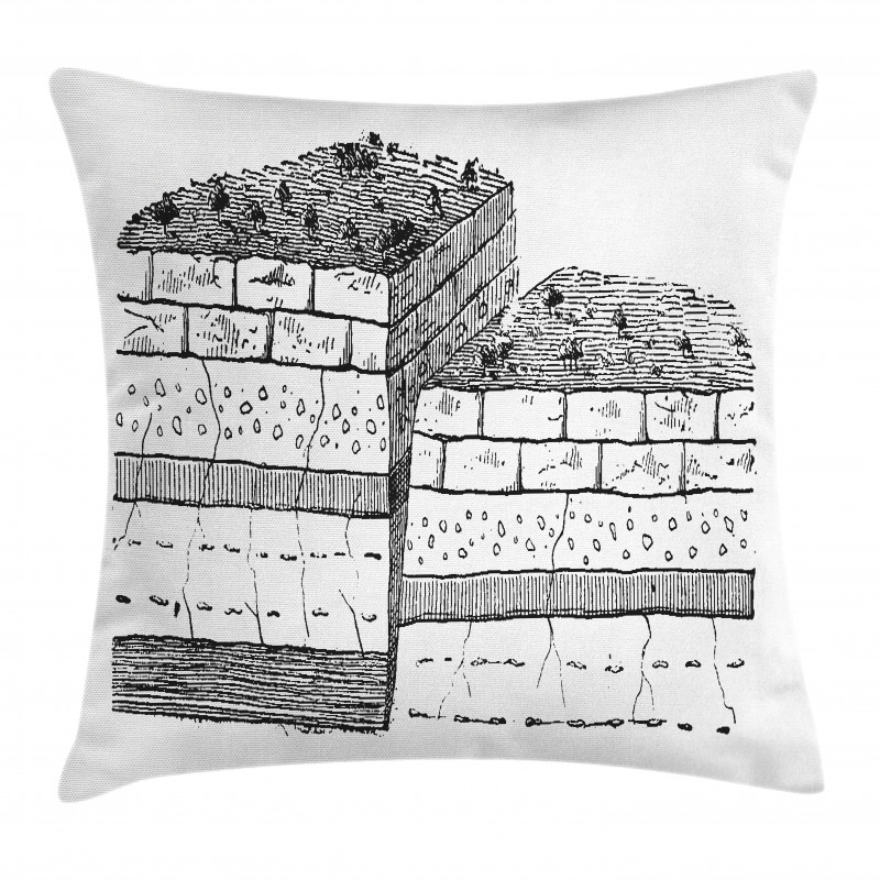 Rock Formation Theme School Pillow Cover