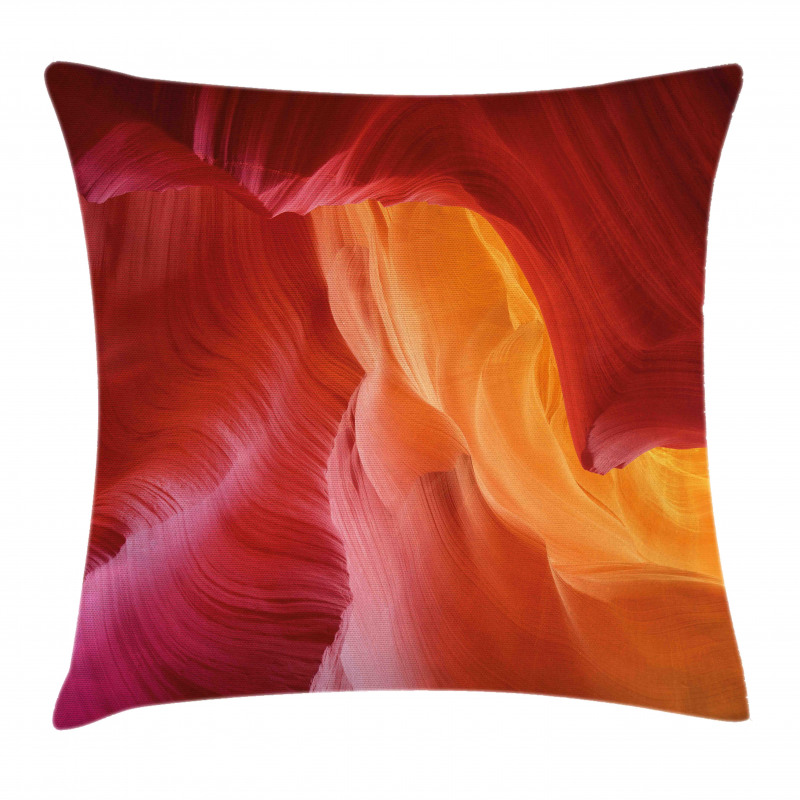 Color Hues of Eroded Stone Pillow Cover