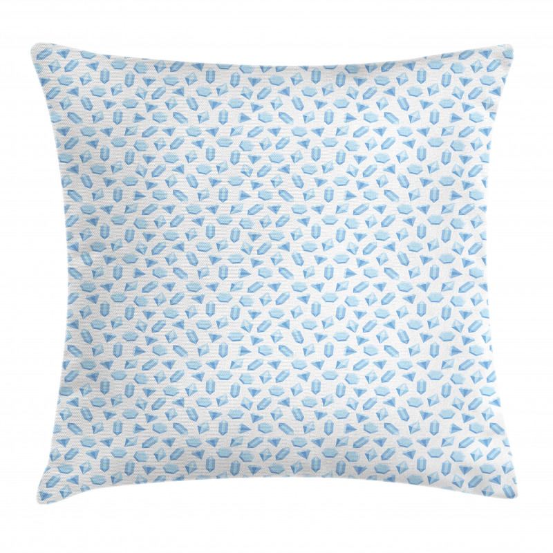 Gemstones Monochrome Design Pillow Cover