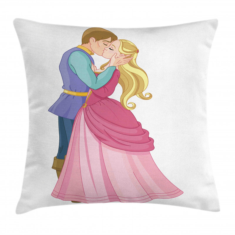 Prince and Princess Romance Pillow Cover