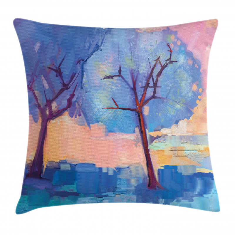 Abstract Nature Trees Pillow Cover