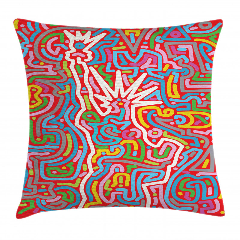 Modern Lady Liberty Pillow Cover