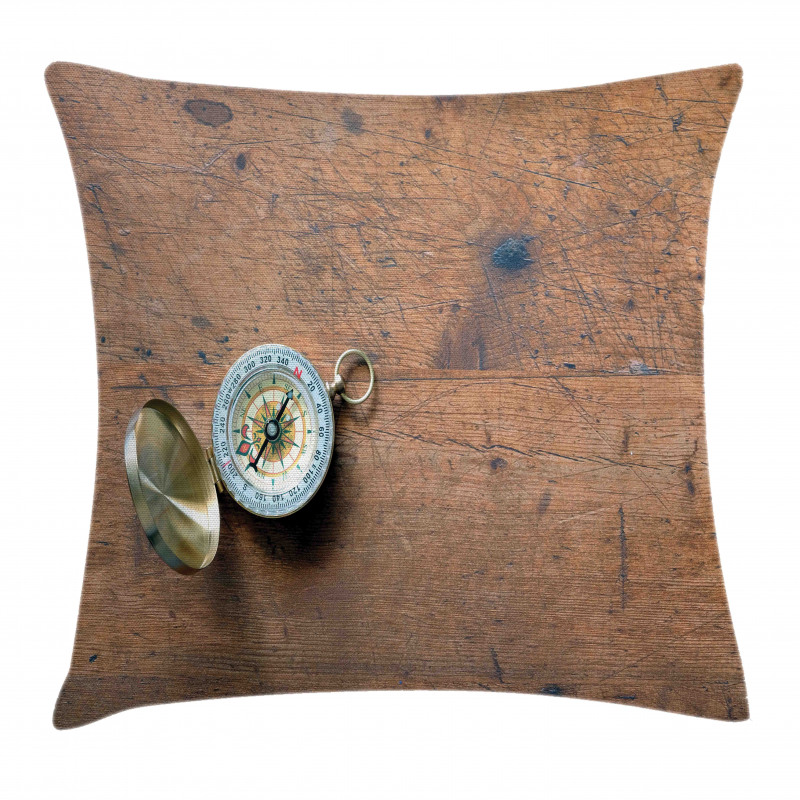 Opened Tool on Grunge Wood Pillow Cover