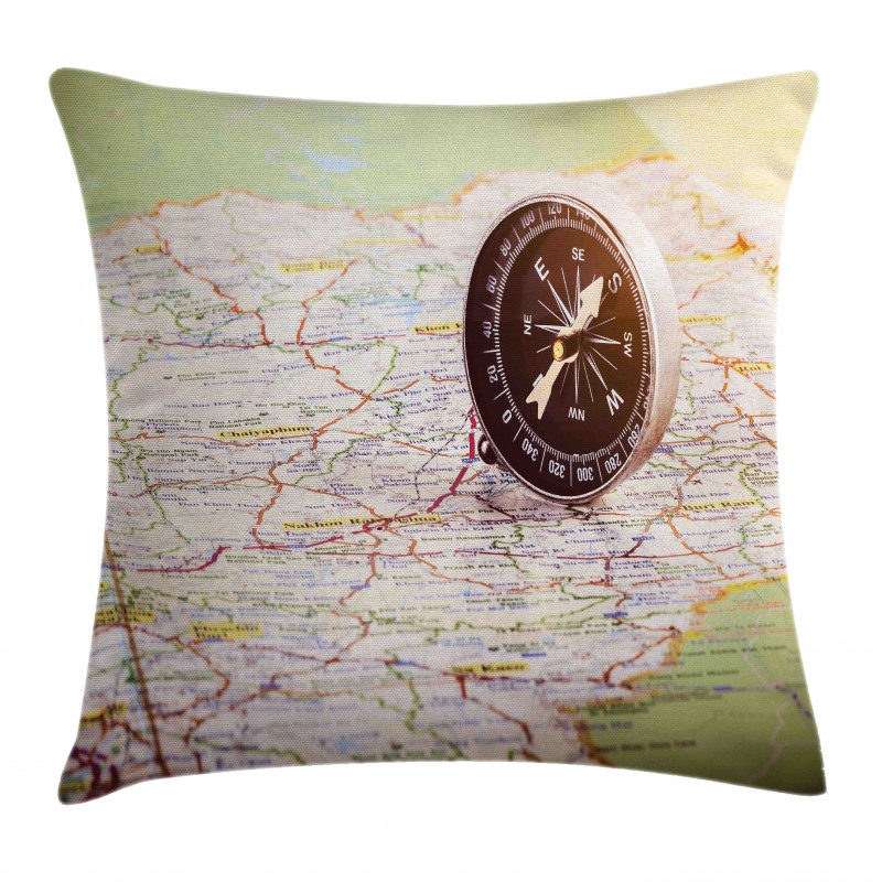 Navigate Equipment on Map Pillow Cover