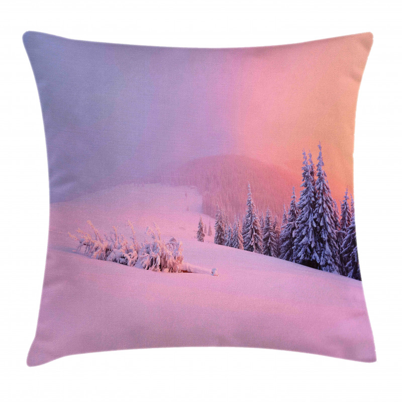 Winter Scenery Pillow Cover