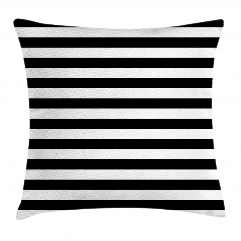 Monochrome Classic Striped Pillow Cover