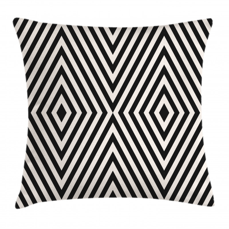 Optical Illusion Rhombuses Pillow Cover