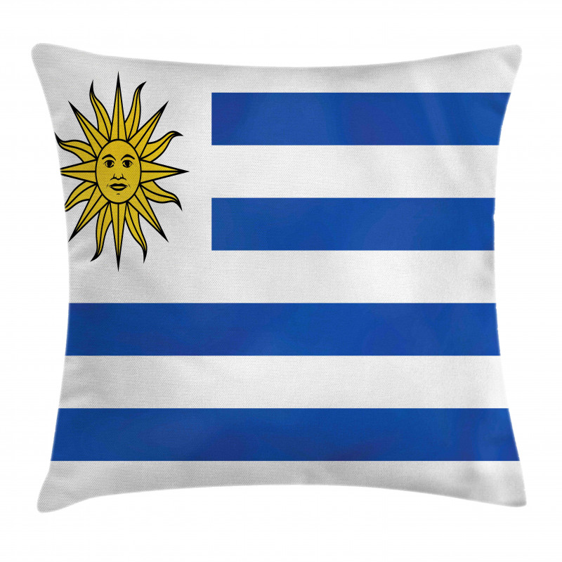 Simple Stripes and Sun Flag Pillow Cover