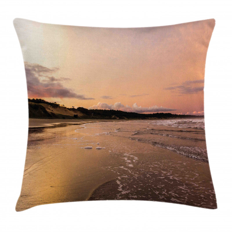 Sunset at Beach Pillow Cover