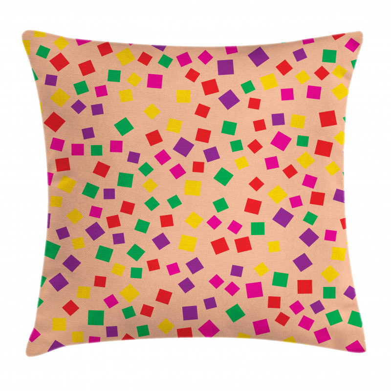 Square Motifs Scattered Pillow Cover