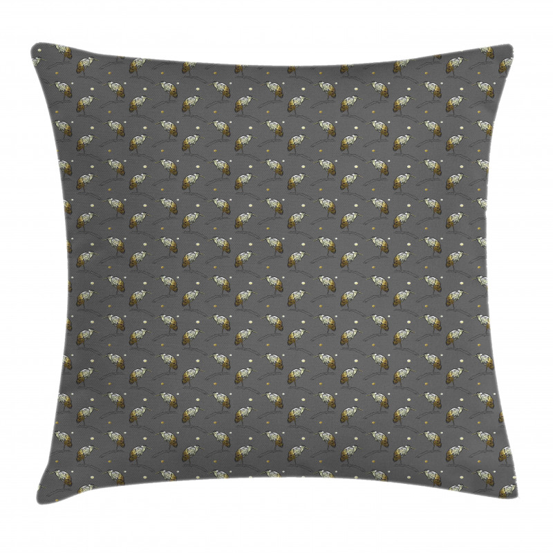 Herons with Dots Pillow Cover