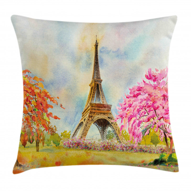 Paris European City Pillow Cover