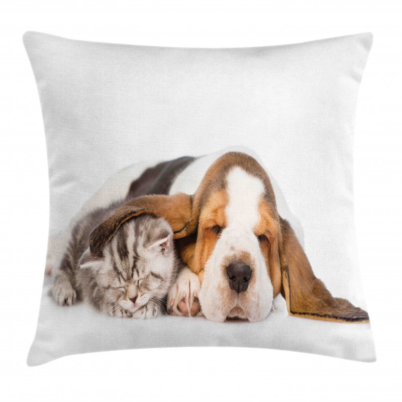 Puppy Kitten Sleeping Pillow Cover