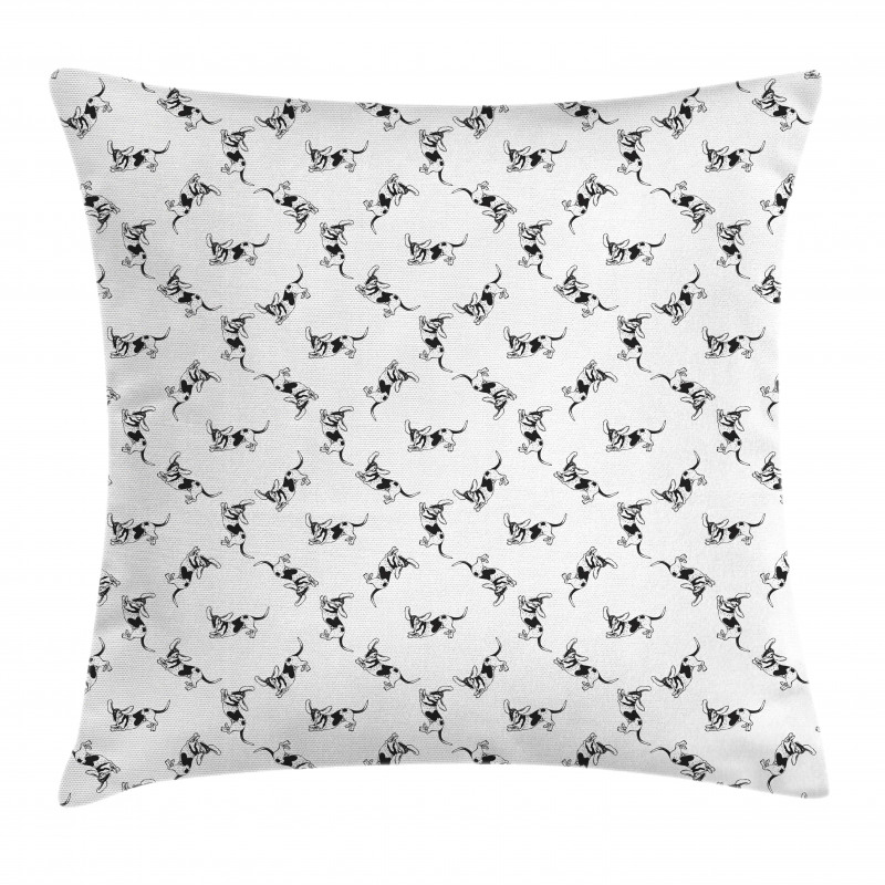 Shocked Long Eared Dog Pillow Cover