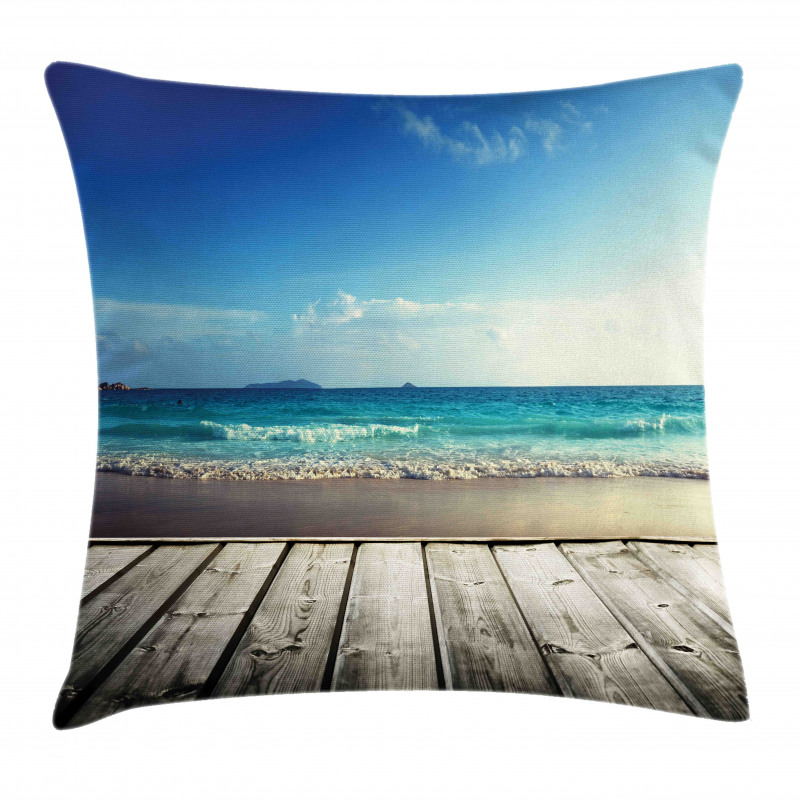 Weathered Beach Waves Pillow Cover