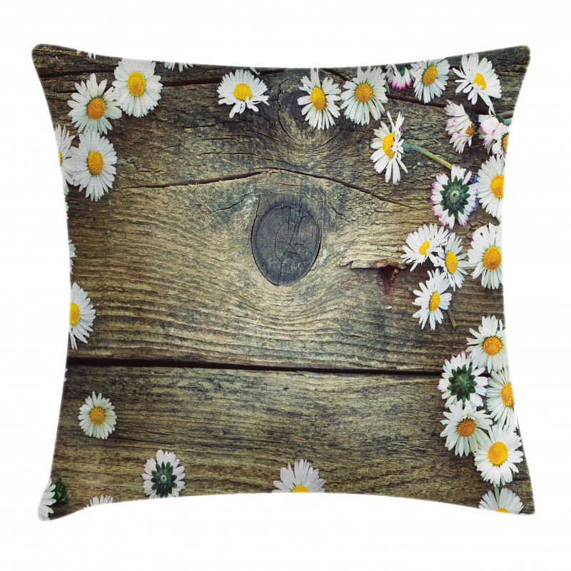 Fresh Spring Daisies Pillow Cover