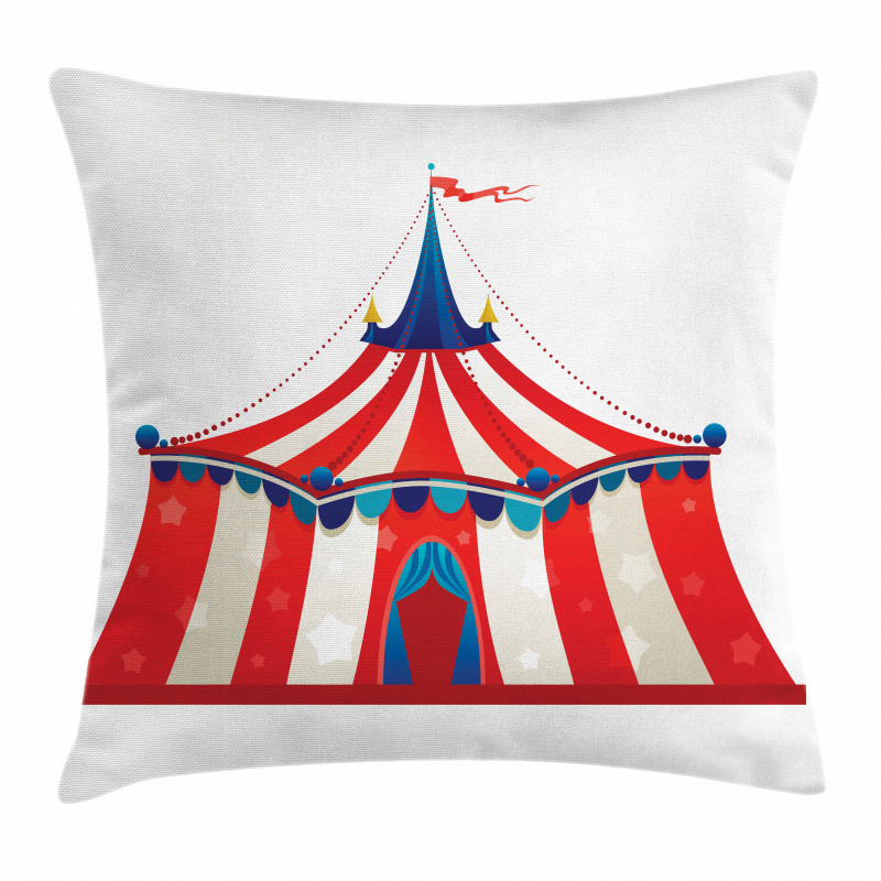 Stars Striped Circus Pillow Cover