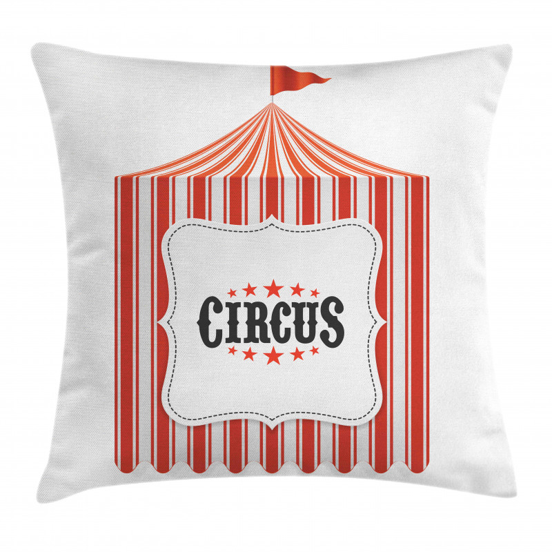 Circus Tent Flagpole Pillow Cover