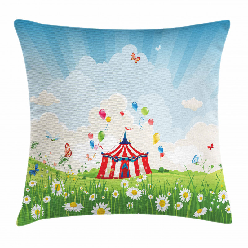 Circus Butterfly Lawn Pillow Cover