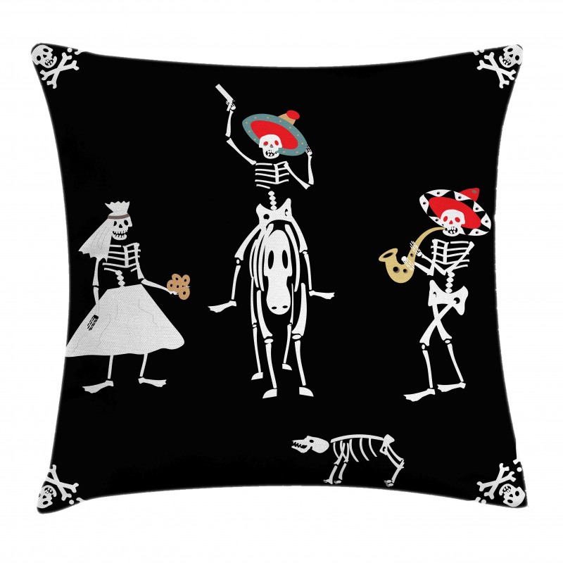 Spooky Wedding Art Pillow Cover